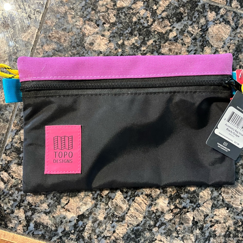 Topo design accessory bag